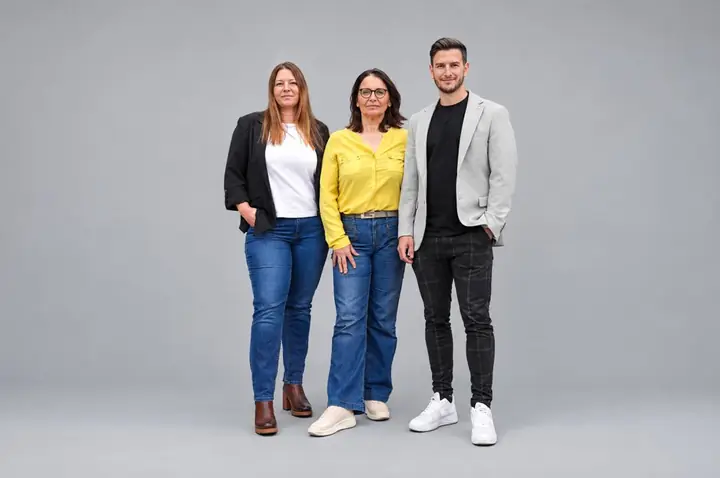 Stefanie Weiß, Maria Engelhardt und Patrick Bito